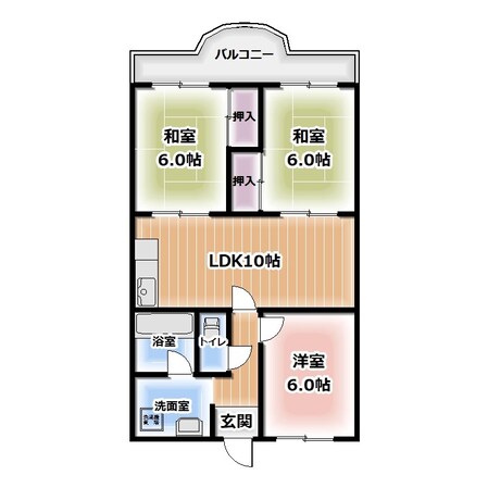 メゾン讃良の物件間取画像